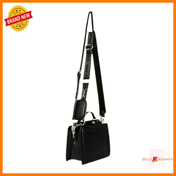 Convertible Crossbody Bag with Removable Strap, Vegan Leather, 2 Compartments - Picture 2 of 6